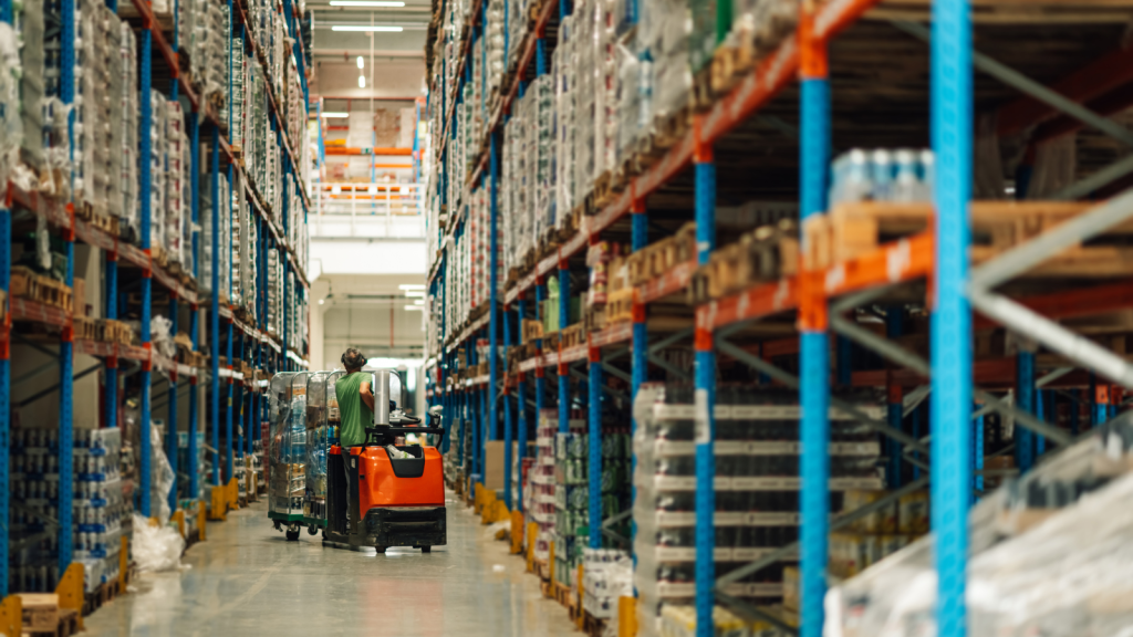 Warehouse aisle image