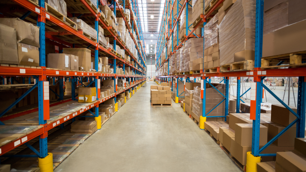 Warehouse aisle image