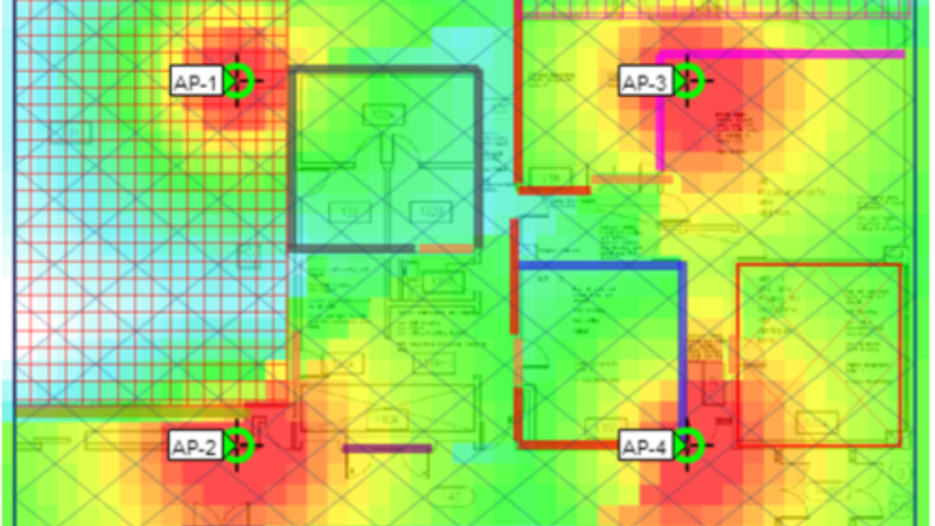 Wireless heat map image