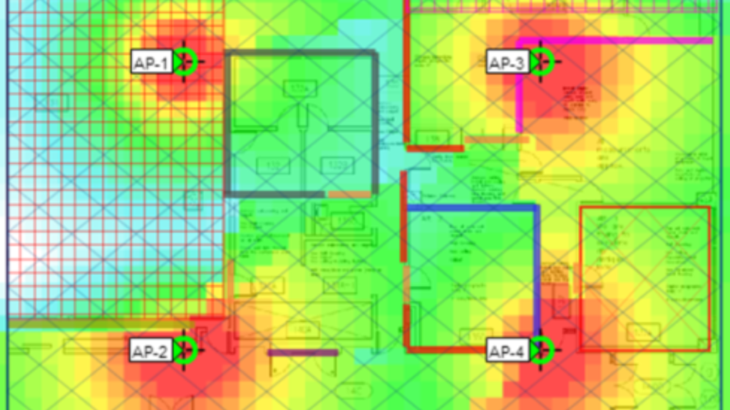 Wireless heat map image