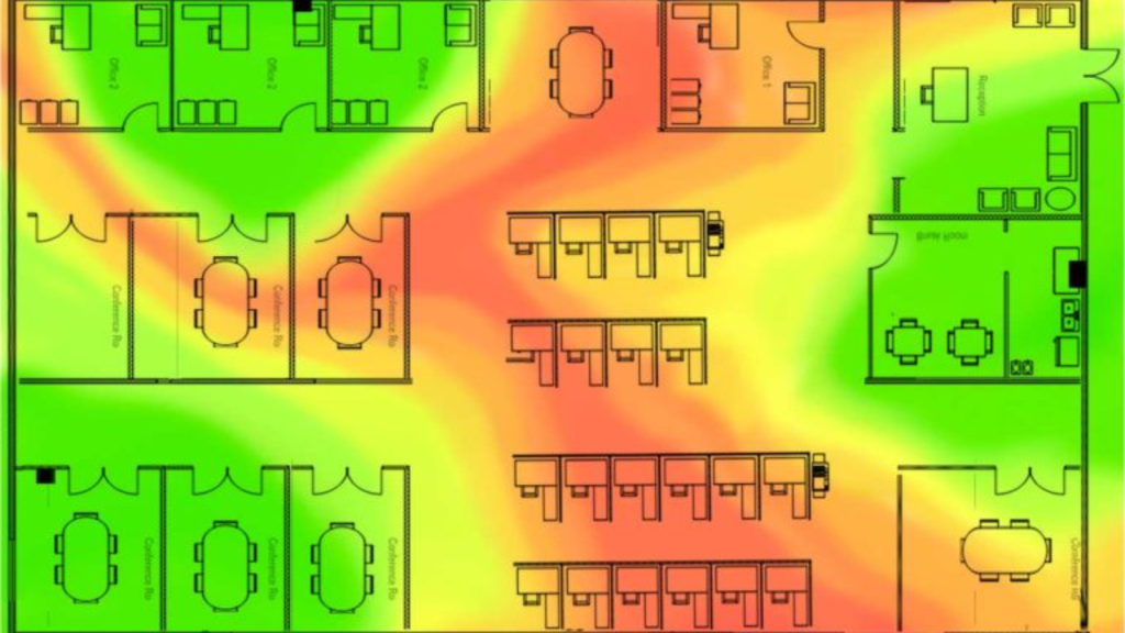 Wi-Fi heat map image
