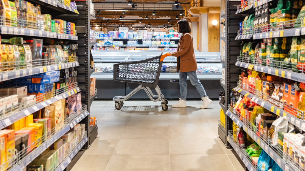 Supermarkets aisle image