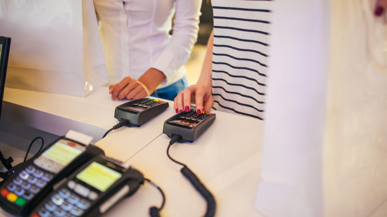 Retail card machine image