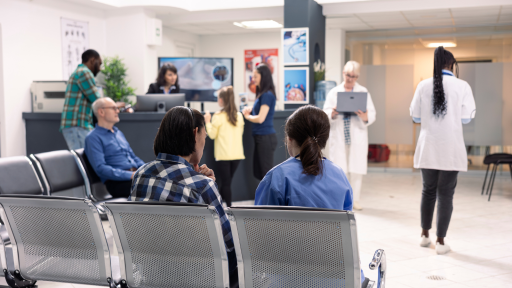 Hospital waiting room image