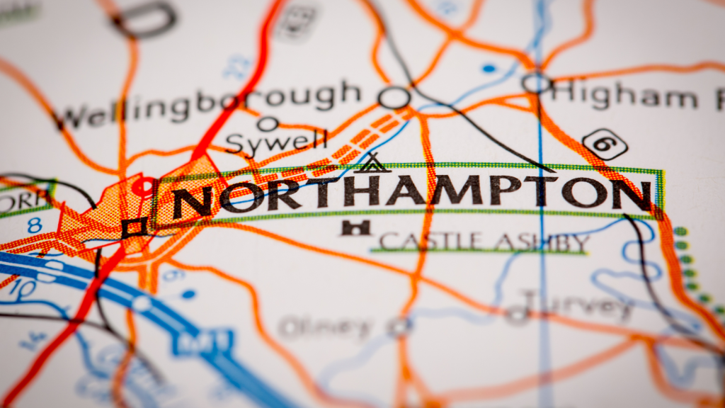 Northampton map