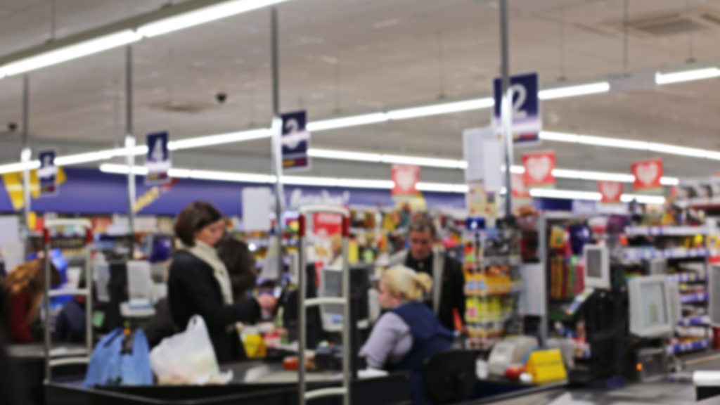 Retail check-out area