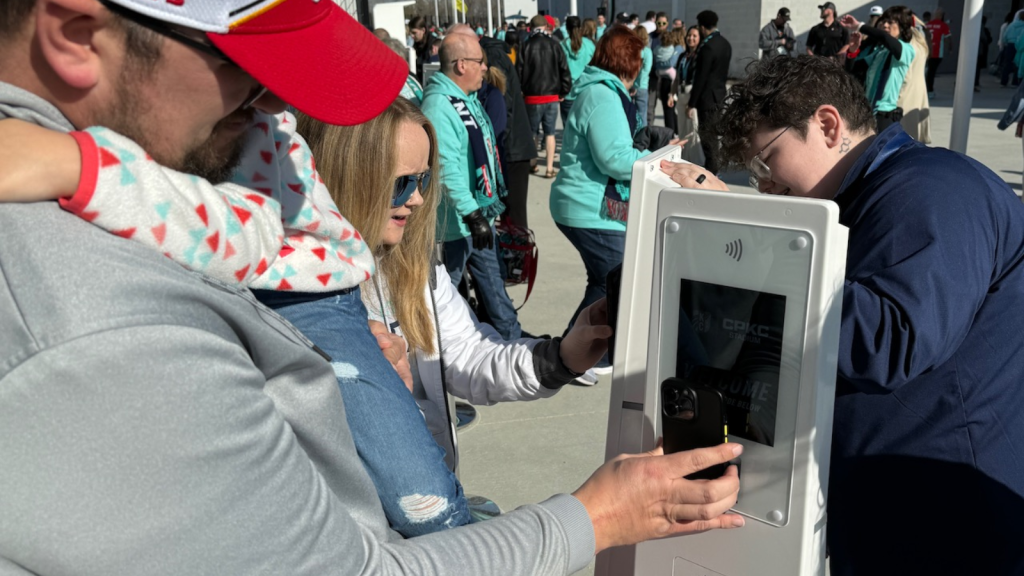 Stadium ticket entrance