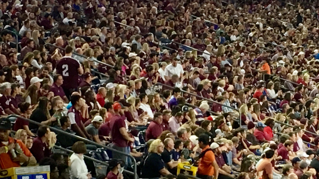 Congested stadium
