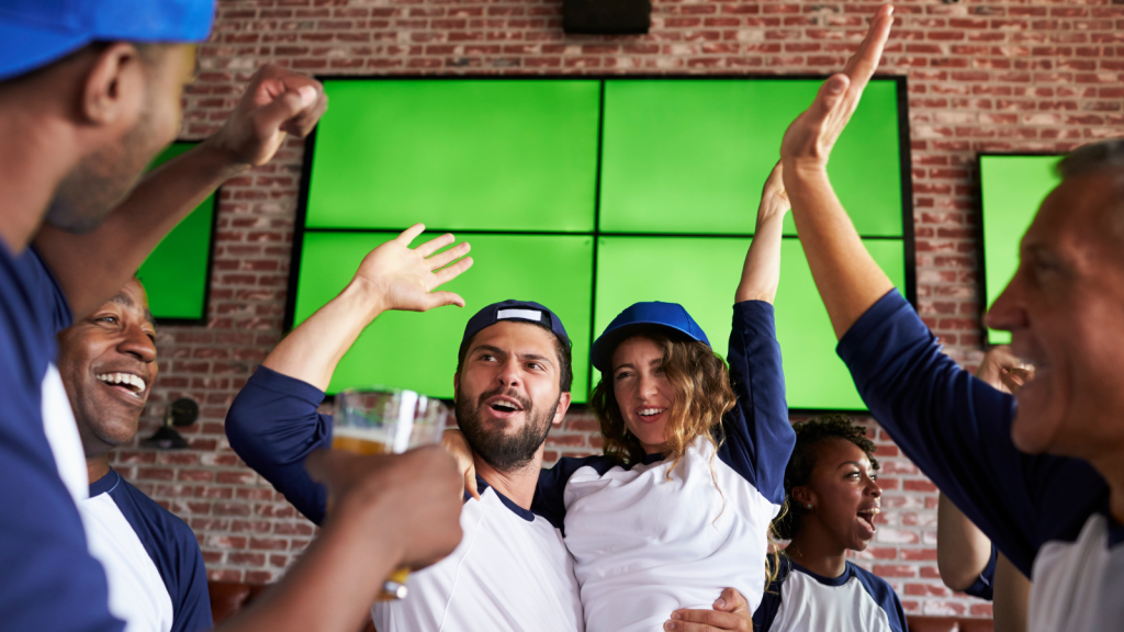 Stadium fan zone