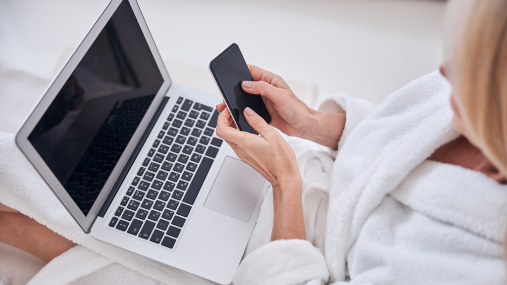 Hotel guest using multiple devices