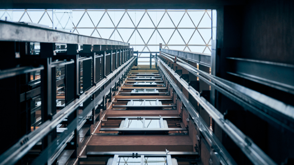 Hotel lift shaft