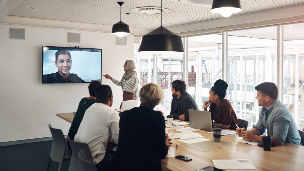 Meeting room screen