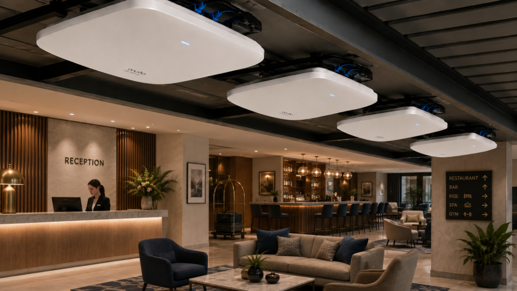 Hotel wireless installation