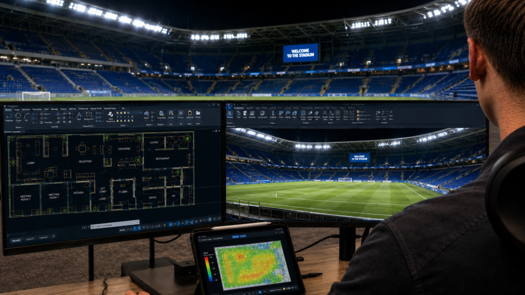 Stadium WiFi network design