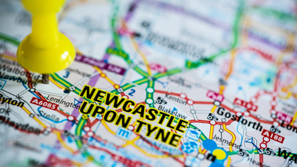 Newcastle map