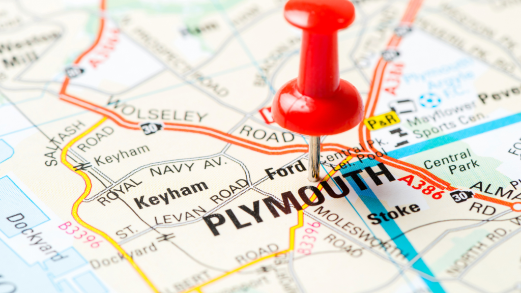 Plymouth map
