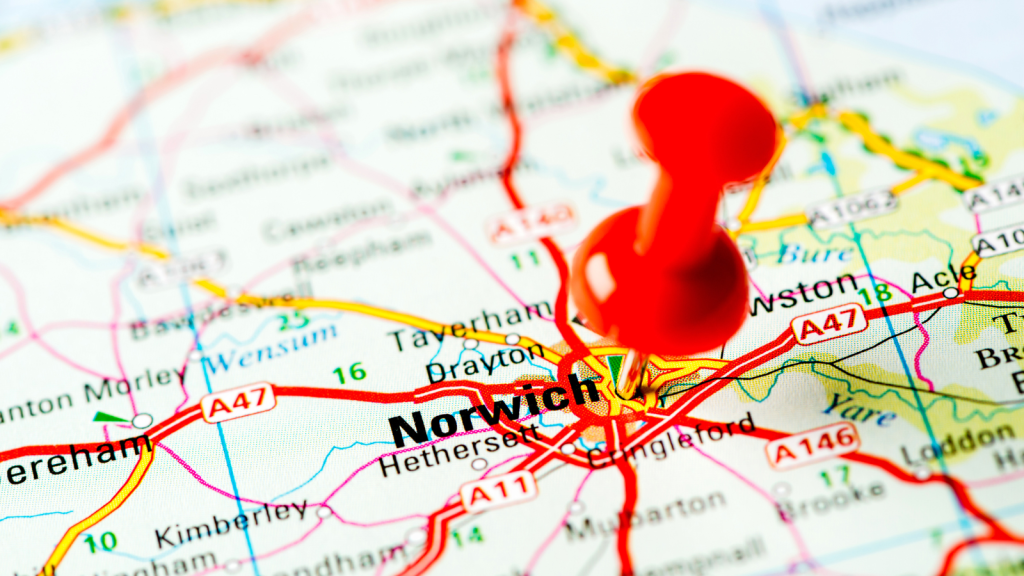 Norwich map