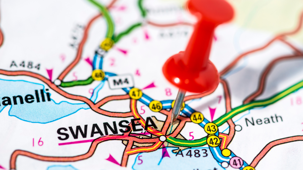 Swansea map