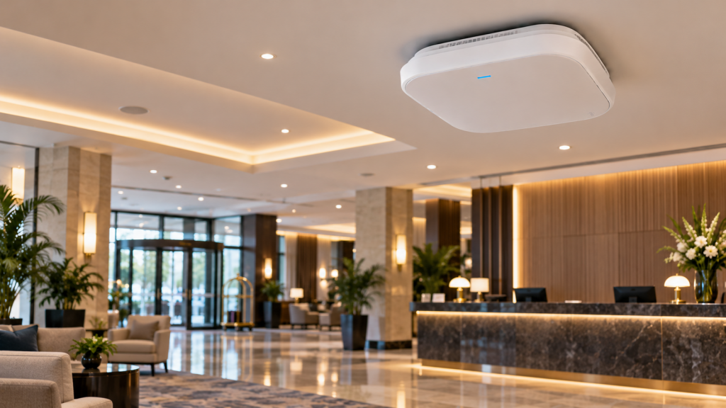 Wireless access point in a hotel